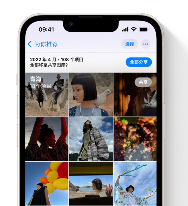 泾川苹果维修网点分享在 iPhone 上使用共享图库 